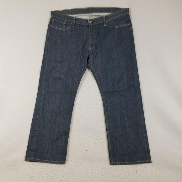 Levis 514 Mens Jeans 42x30 Blue Denim Straight Leg Red Tab 5-Pocket Classic - Picture 1 of 15